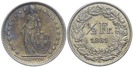 1/2 Franken 1881 (05)