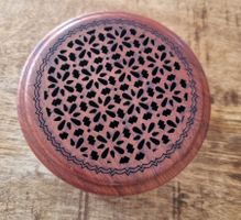 Rosenholz Schatulle mit Mandala, magnetisch