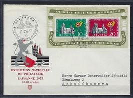 1955 Lausanne Block Brief  14049