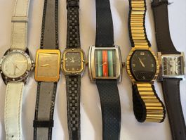 Lot de 6 montres vintage Dame - Jean d’Eve, Consul…(+boîte).