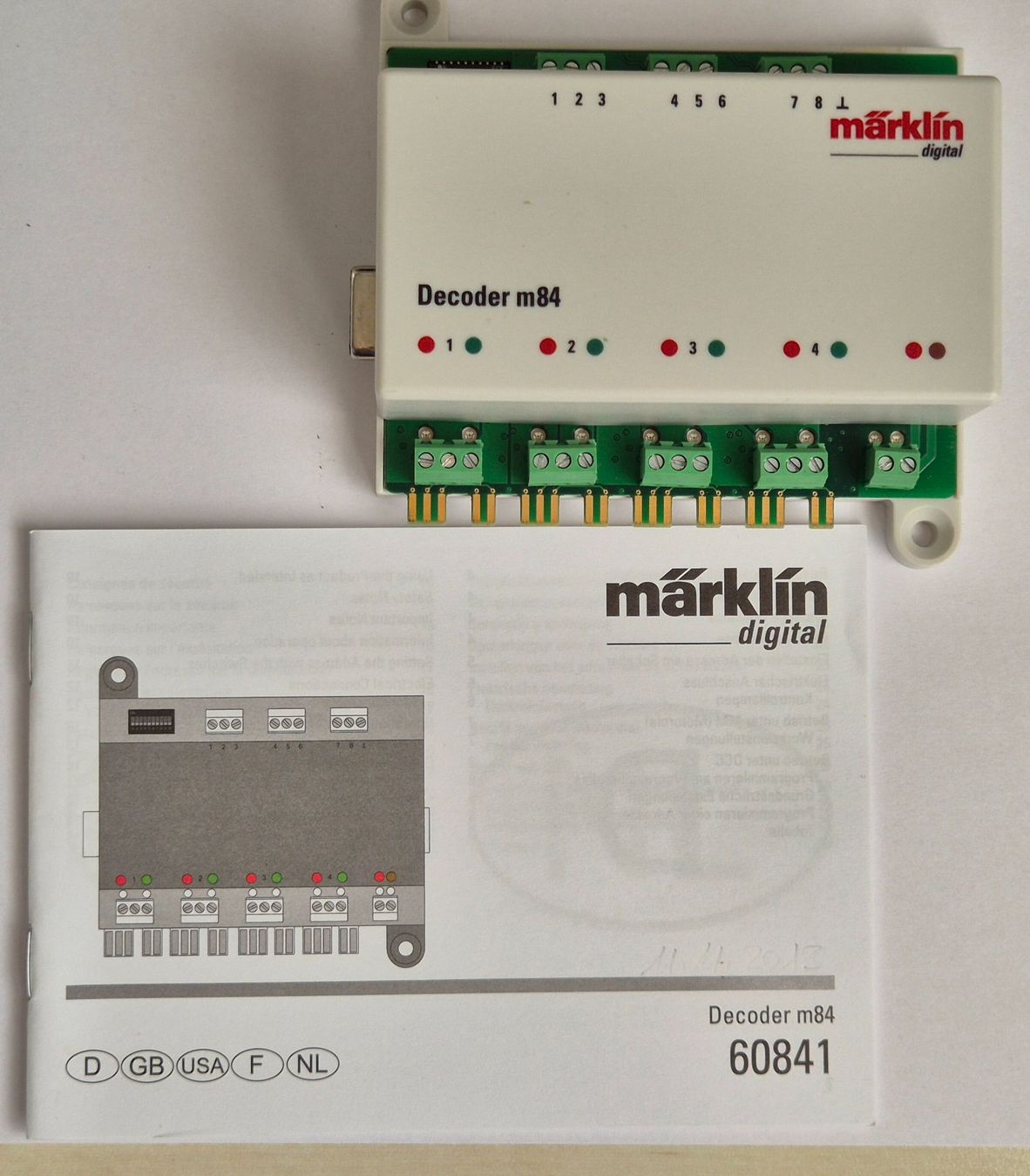 Märklin Modelleisenbahnen: Märklin digital Decoder m84 60841 mit Anleitung – Gebraucht aus Oberrohrdorf von arfeso
