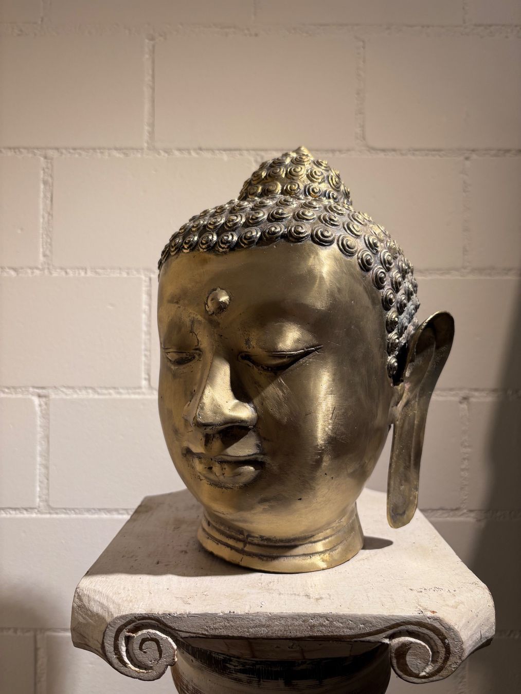 Sculture & Statue: Buddha Kopf 26 cm Messing – Usato da Lenggenwil venduto da Unique_ 2