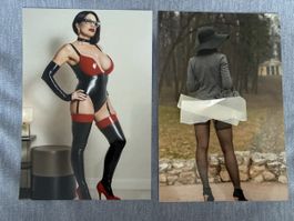 Zwei Fotoprints Modellaufnahmen