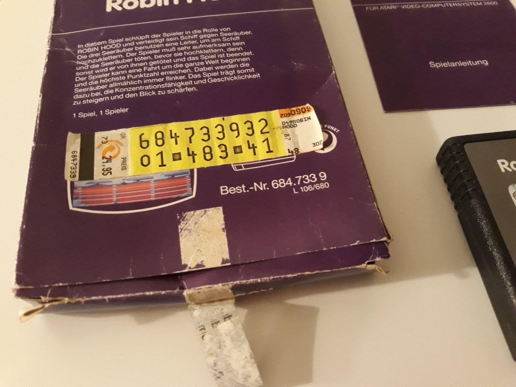 Giochi: Robin Hood Atari 2600 OVP – Usato da Aarau venduto da Kaesekuchen2000 2