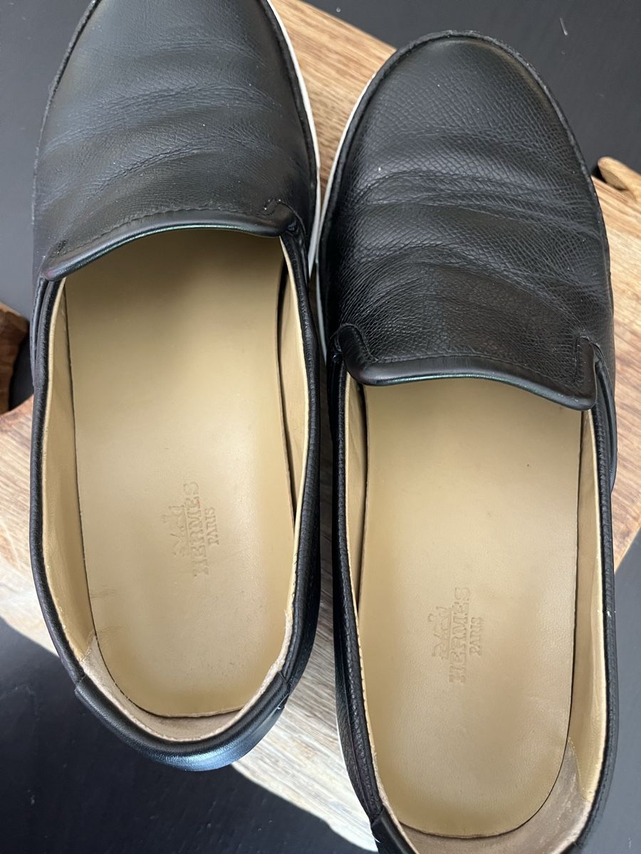 Hermès Scarpe da uomo: Hermes leather sneakers – Usato da Lugano venduto da Vintage.Mood 1