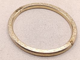 Wunderschöne Vintage Gold Duble Armreif 70er Jahre Top