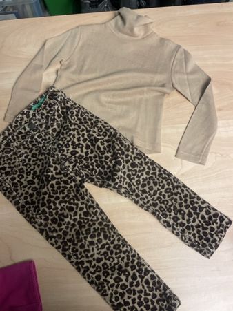 Benetton Set, Rollkragenshirt + Hose, Gr.98/104, Top Zustand