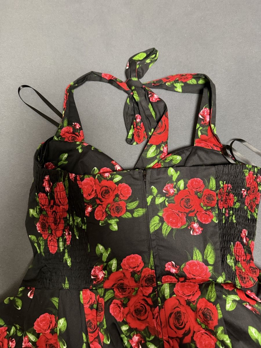 Vestiti: Rockabilly-Kleid Hell Bunny Rosenmuster Grösse S neu – Nuovo (secondo la descrizione) da Elsau venduto da TDrazz_881 2