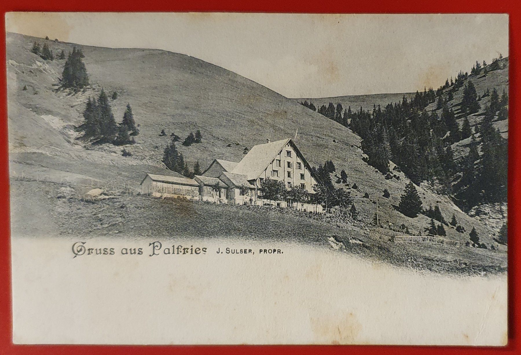 Cartoline postali: Gruss aus Palfries 1910 – Usato da Kreuzlingen venduto da Rschweiz1