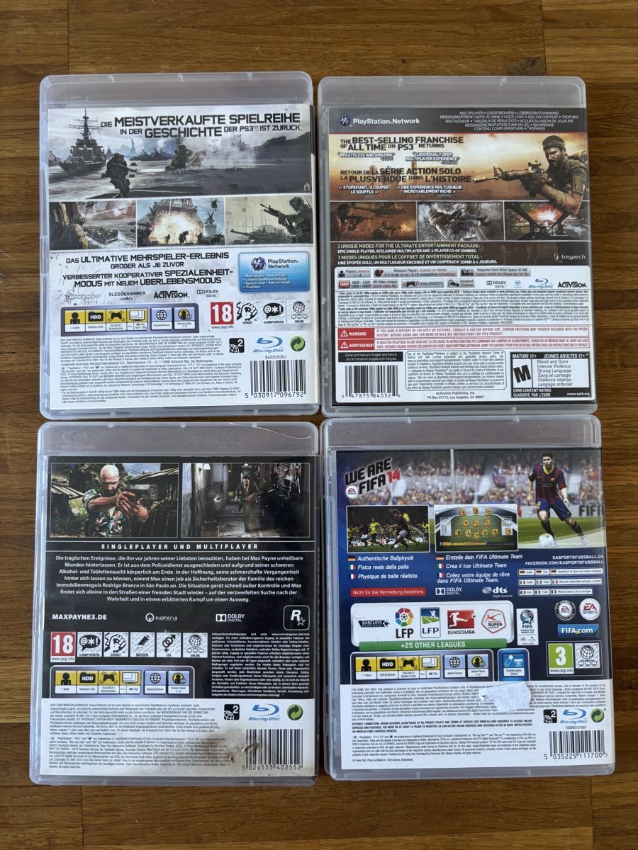 Sony Console: PS3 - 2 Controllers - 4 Games – Usato da Winterthur venduto da Lift 7