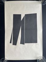 Jean Baier, press art, 1973, Zeitungspapier, handsigniert