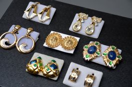 Ohrclips aus den 70er Jahren / boucles d'oreilles clips 70's