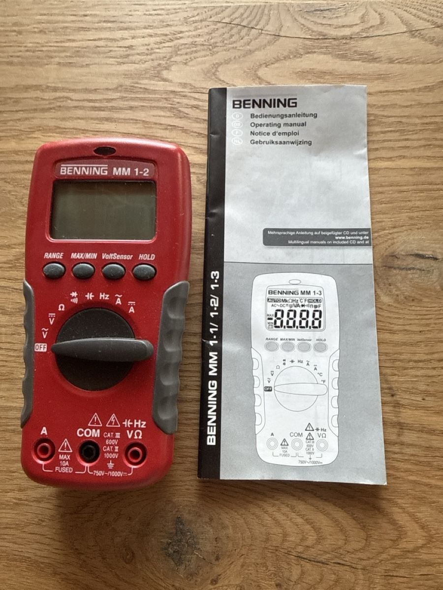 Misurare: BENNING MM 1-2 Multimeter mit Zubehör und Anleitung – Usato da Weiningen ZH venduto da -Adenin-