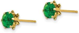 Ohrringe aus 14 Karat Gelbgold, poliert