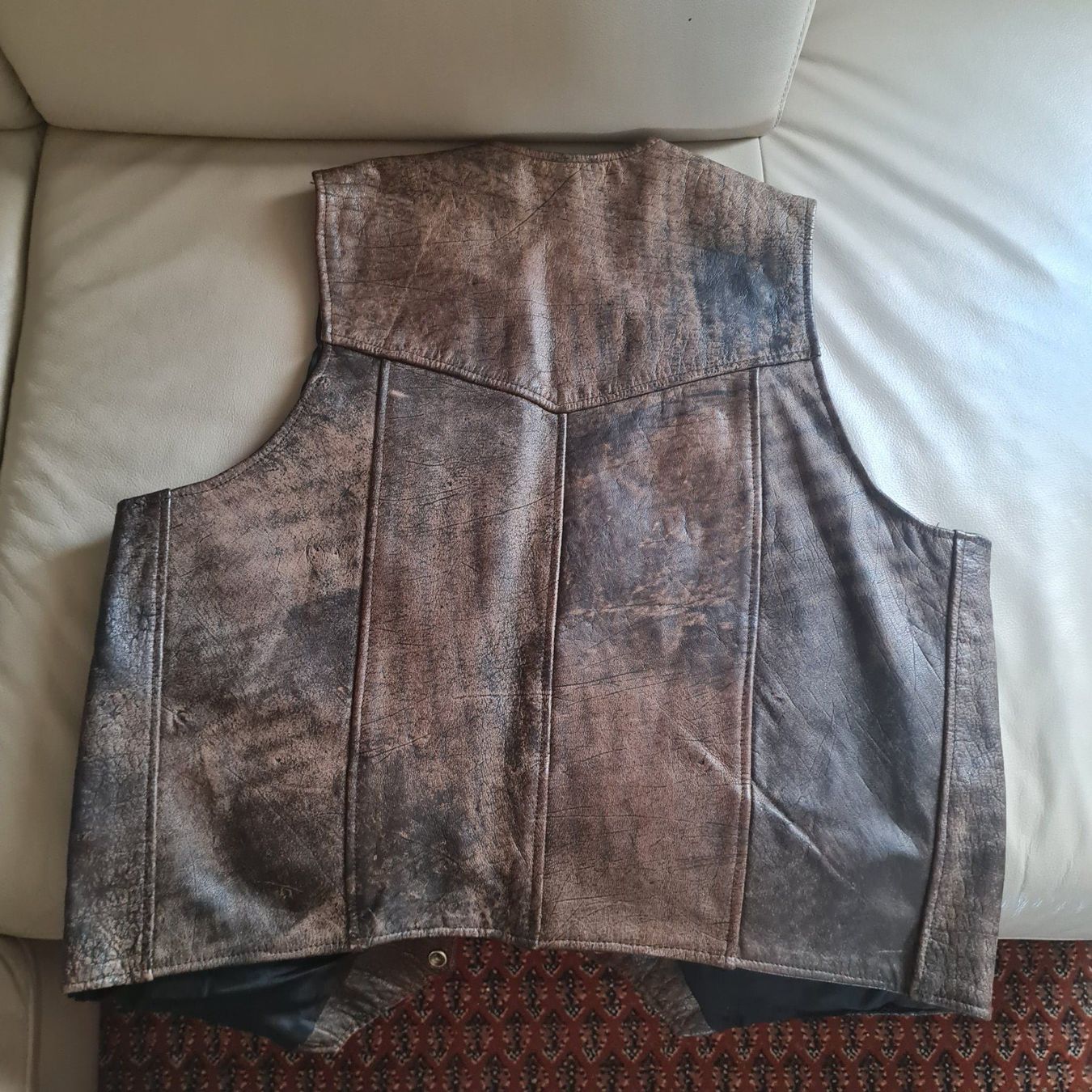 Gilets & Westen: Lederweste in braun , Grösse L – Gebraucht aus Coeuve von Nelly2 2