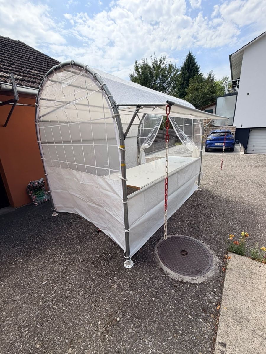 Sonstiges für Firmenanlässe & Parties: Marktstand Festzelt Verkaufsstand mit Dach – Gebraucht aus Lohn-Ammannsegg von Lancer98 8