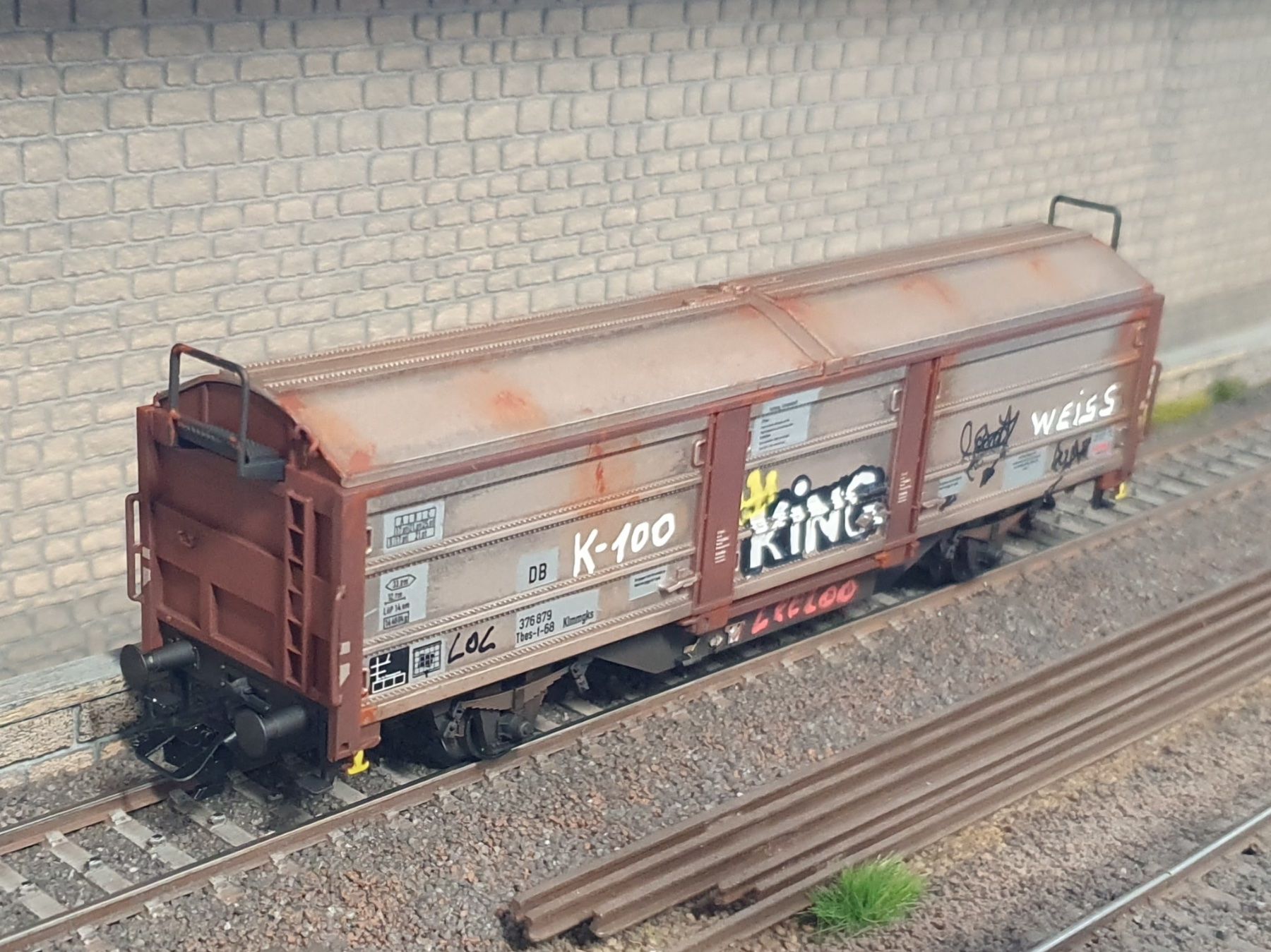 Märklin Modelleisenbahnen: WAGON TBES, DB, MARKLIN, PATINE + GRAFFITIS – Gebraucht aus Loveresse von FIFILOULOU 3