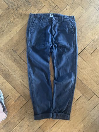 Tellason Fatigue Pant - Navy  Tapered Leg