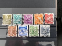 1936 - 1938 / Landschaftsbilder / Znr: 201 - 209  Ersttag ET