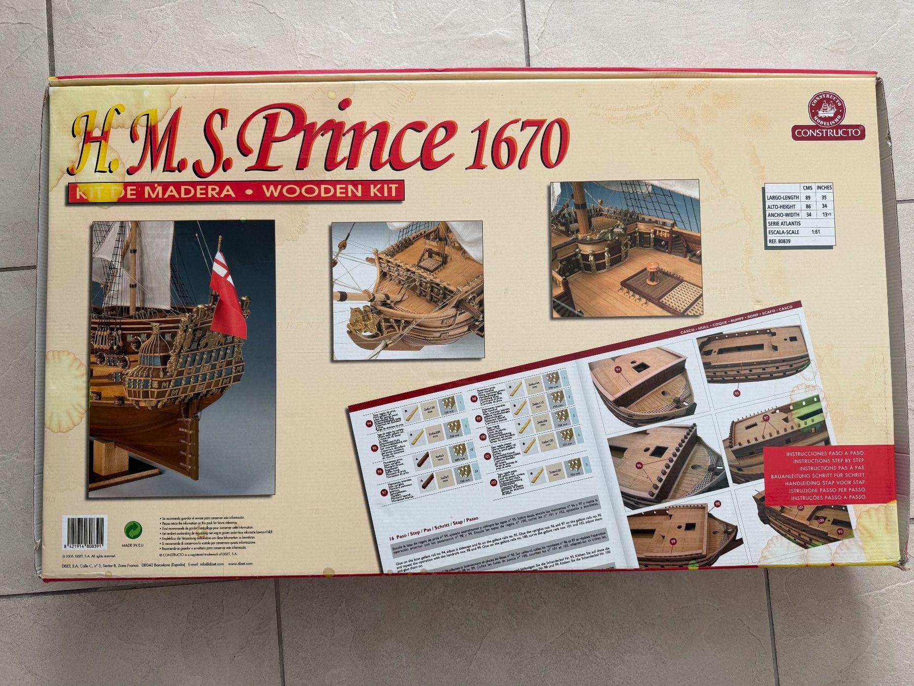 Kits de montage: H.M.S Prince 1670 von Constructor – Neuf avec emballage d'origine à Grüt (Gossau ZH) par Mulan1 2