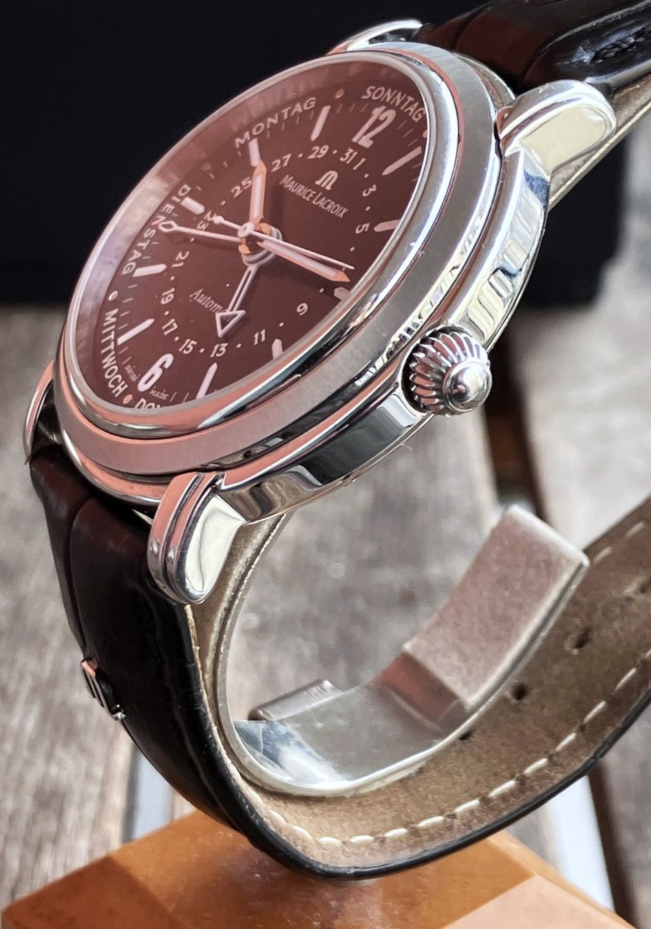 Maurice Lacroix Orologi: Maurice Lacroix Automatic Masterpiece Cinq Aiguilles FULLSET – Usato da Basel venduto da 4056BS 4