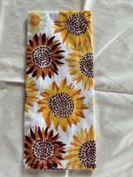Fall Sunflower Kitchen Towel, Cotton, Bright Autumn Colors