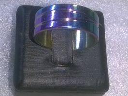 ring edelsthal,,regenbogen farbe,,,glanzig