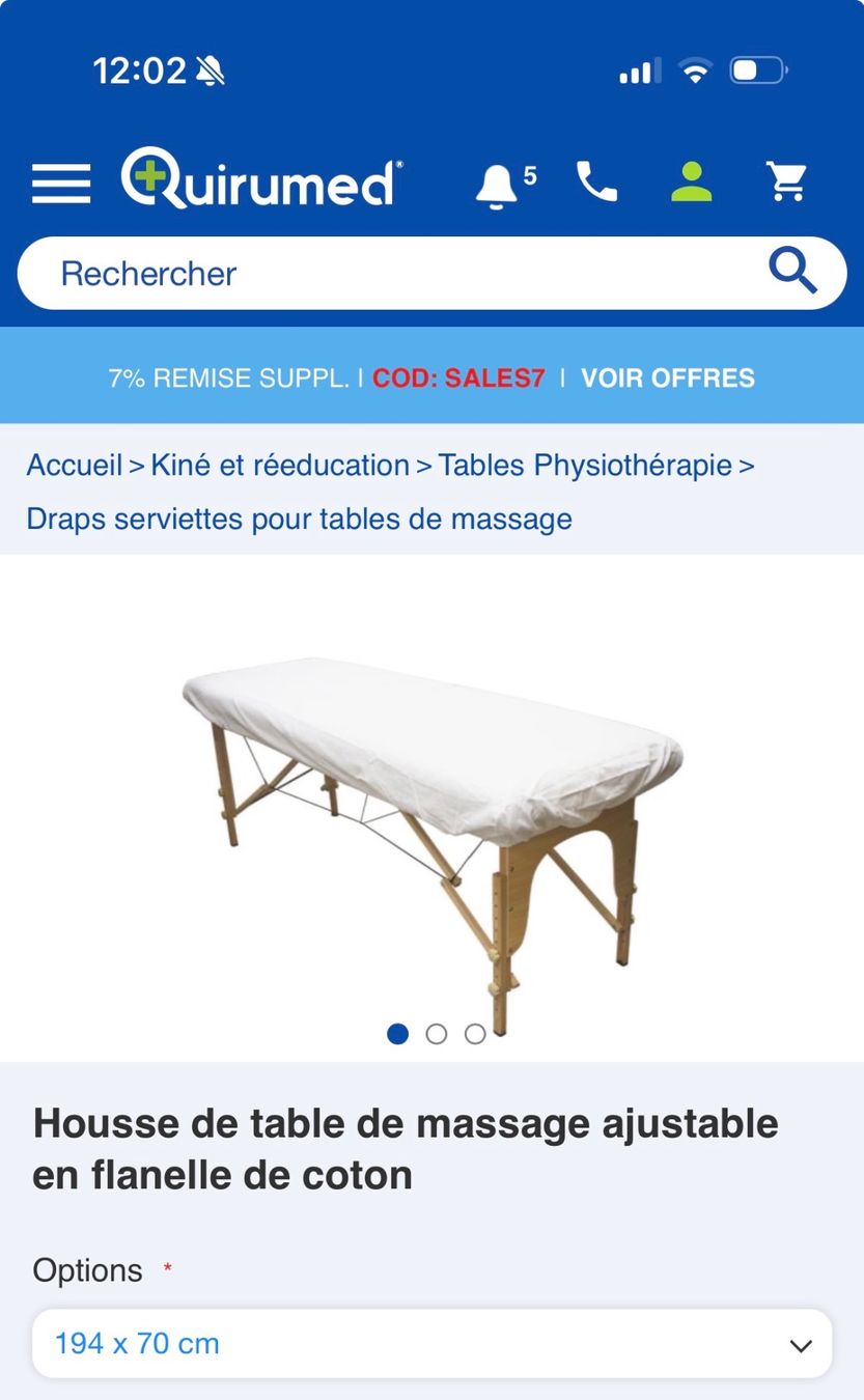 Lettini & sedie per cosmetici: Table de massage SPA pliante en bois – Usato da La Neuveville venduto da ste_rk86 4