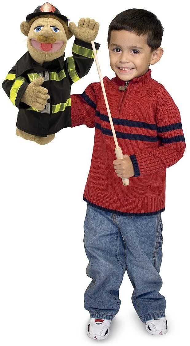 Bambole: Handpuppe - Marionette - Feuerwehrmann – Nuovo e nell'imballaggio originale da Biel/Bienne venduto da Spiel-Markt 1