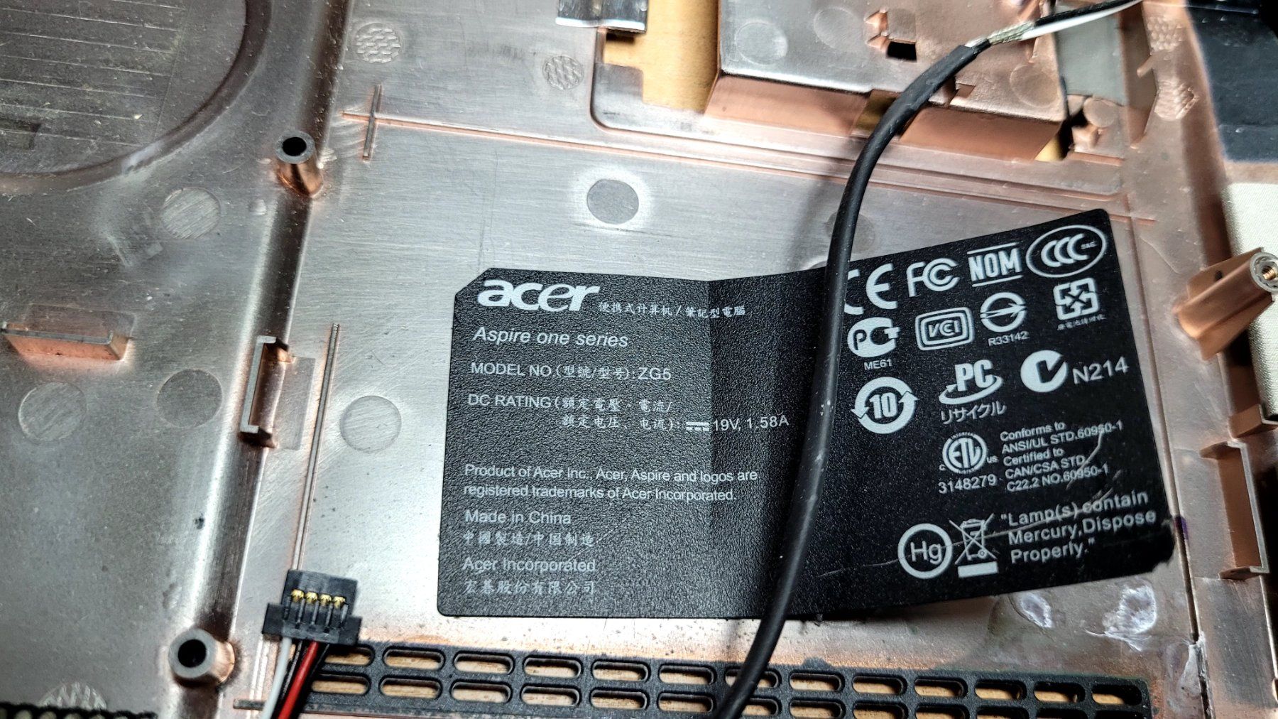 Acer Notebook: Acer One series ZG5 – Usato da Bionnens venduto da Meg011 1