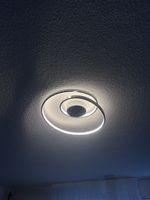 Deckenleuchte Ringdesign silber sehr guter Zustand