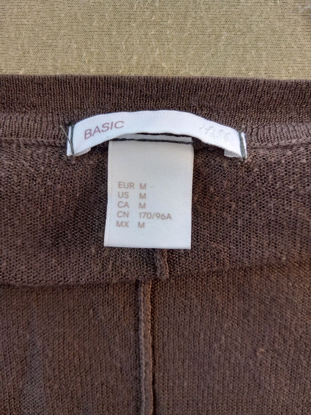 H&M Giacche: Cardigan long vert kaki Basic de H&M – Usato da Faoug venduto da per_kp6r 1