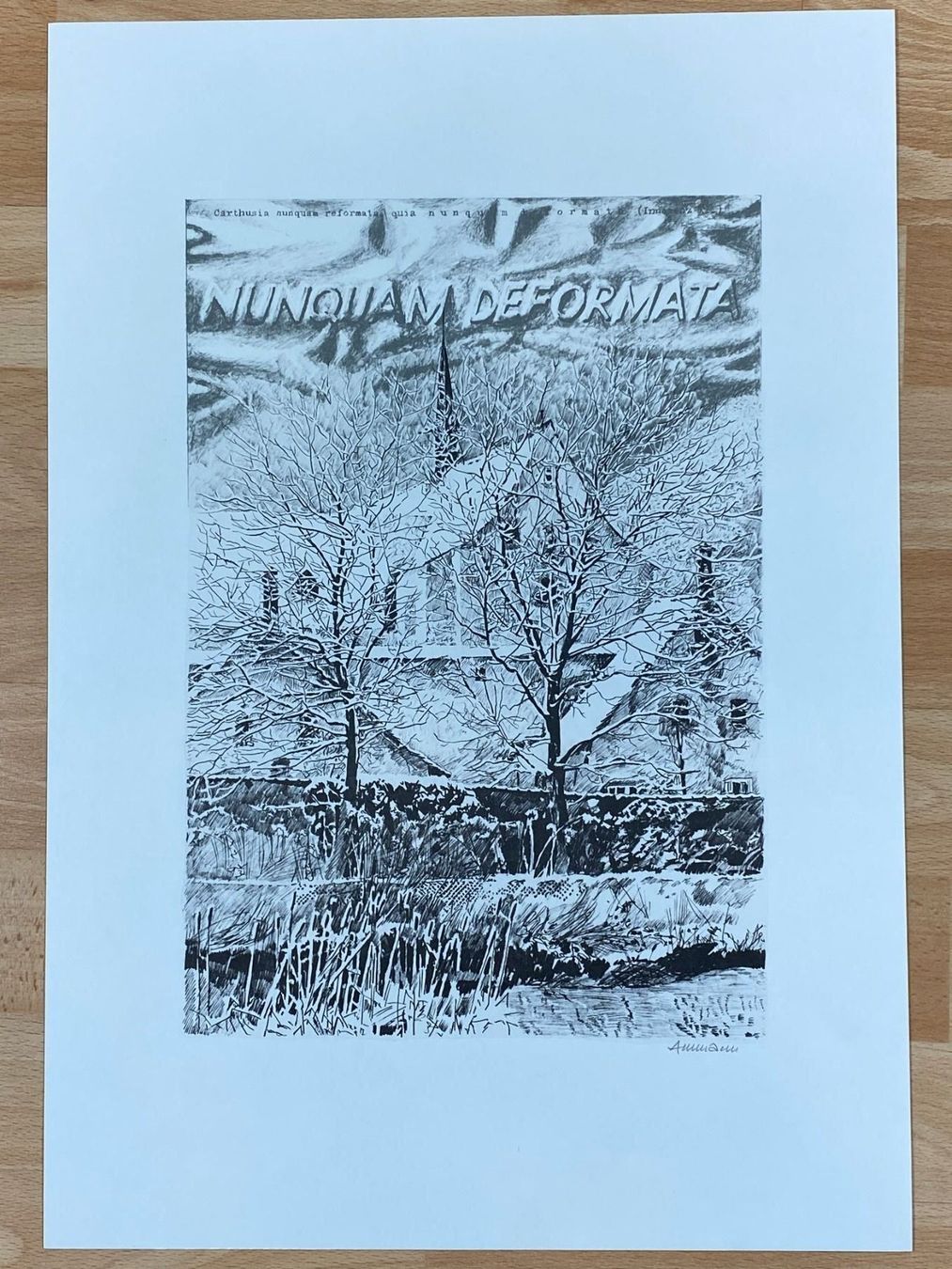 Grafica & Litografie: Kartause Ittigen Lithografie Max Ammann – Usato da Vaduz venduto da Unikate-Markt