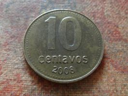 ARGENTINE  10  Centavos  2008  (P)