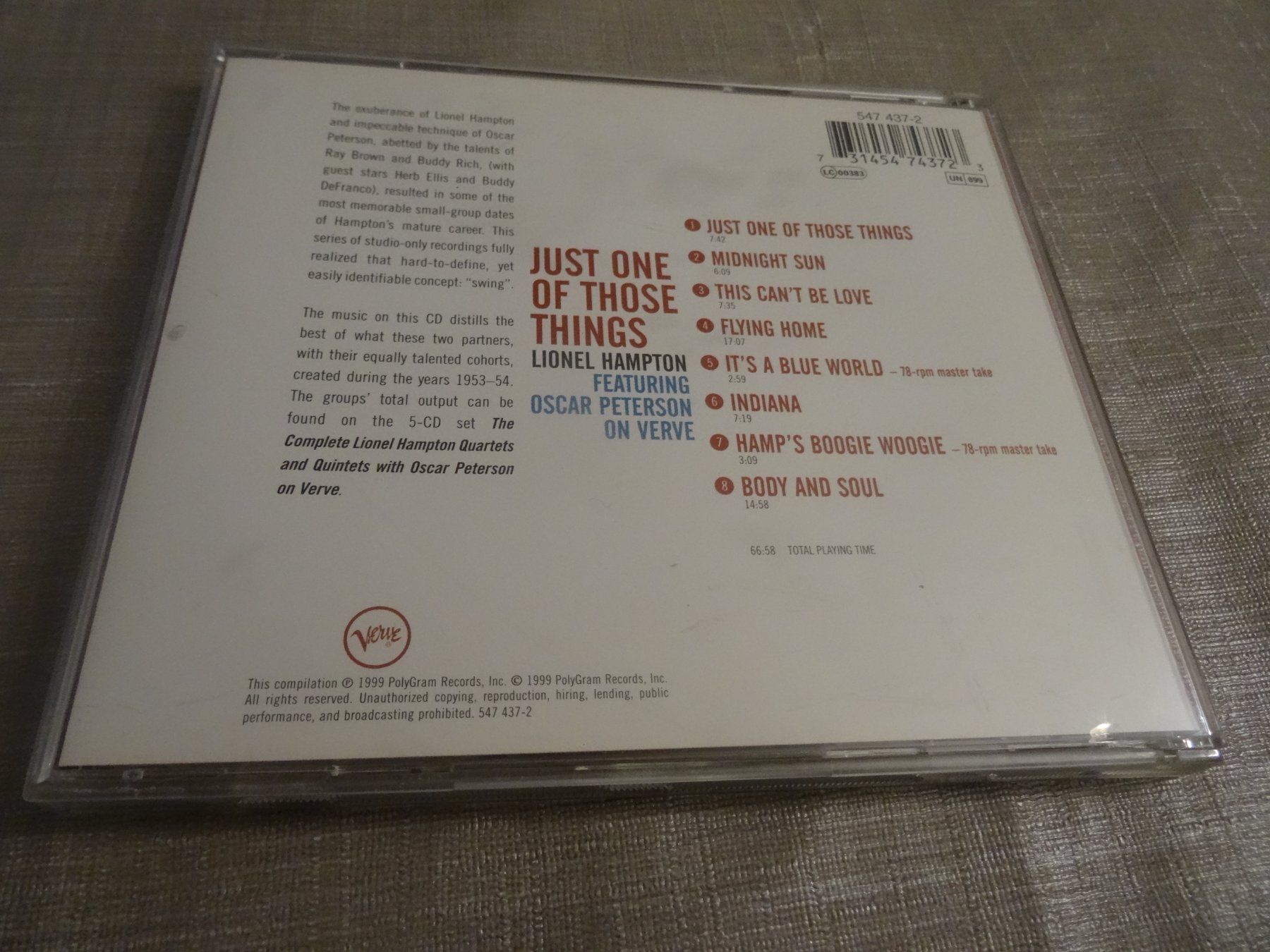 CD: Lionel Hampton & Oscar Peterson CD - Jazz – Usato da Olten venduto da Disc-Ausverkauf 1