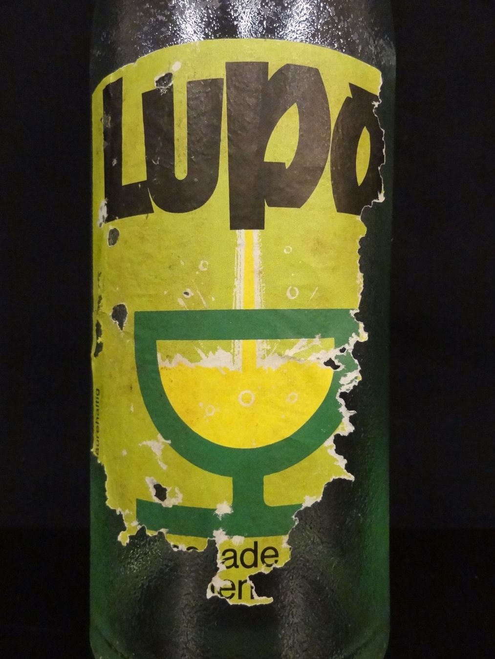 Bicchieri, Caraffe & Bottiglie: alte Flasche LUPO LIMONADE 1965 – Usato da Kerzers venduto da Flaschenposten 1