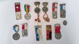 12 Auszeichnungen Schweizer Schützenverein 1939 - 1980 ab 1.