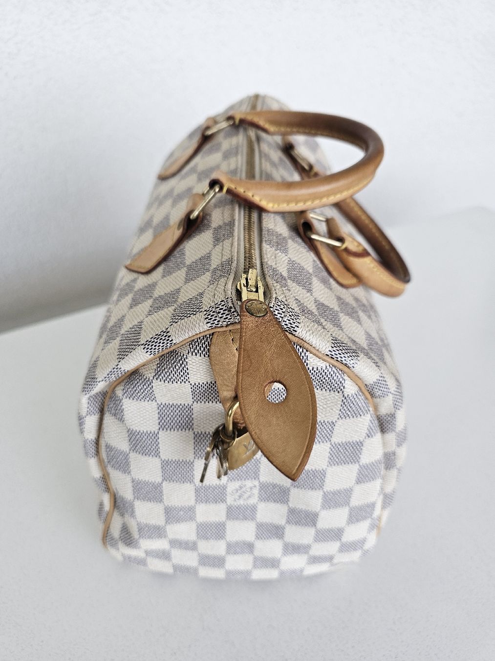 Louis Vuitton Taschen für Damen: Louis Vuitton Speedy 30 Damier Azur – Gebraucht aus Dottikon von Chicca_73