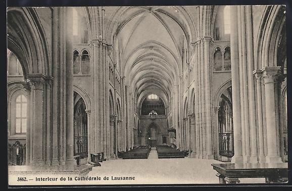 Cartoline postali: AK Lausanne, Interieur de la Cathédrale – Usato da Berlin venduto da bartko-reher