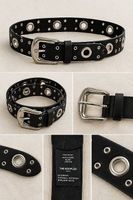 The Kooples Gürtel Schwarz Silber
