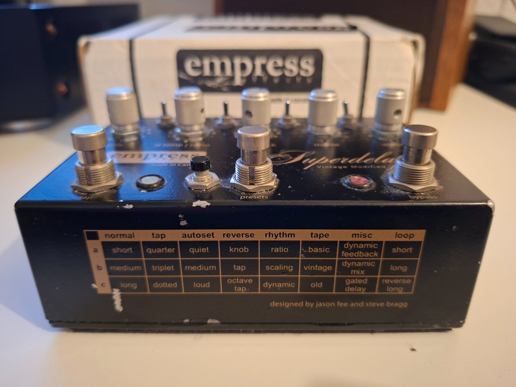 Strumenti musicali: Empress Vintage Modified Superdelay – Original Box – Usato da Niederrohrdorf venduto da sil_lp26 2