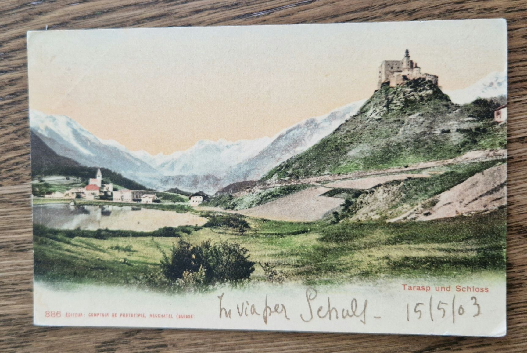 Cartoline postali: Tarasp und Schloss – Usato da Ebikon venduto da Donar50