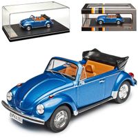 VOLKSWAGEN SUPER BEETLE CABRIO  1973 BLAU 1:43 IXO