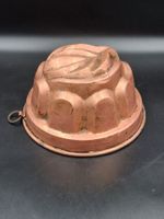 Antike französische Kupfer Geleeform Backfor aus Kupfer 1900