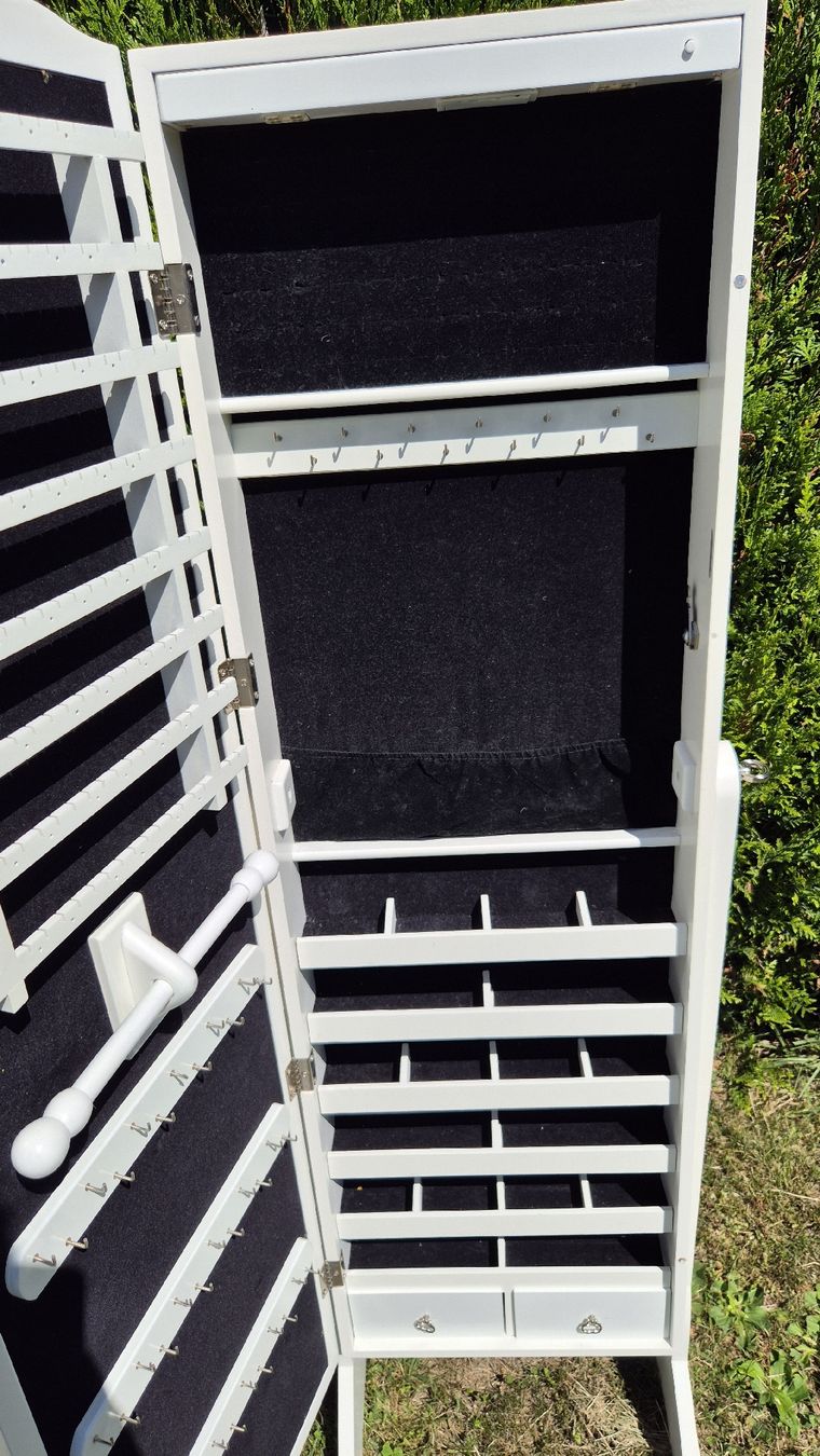 Spiegel: Armoire bijoux avec miroir blanc – Gebraucht aus Miège von zuf_k2z2 6