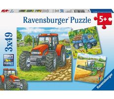 Ravensburger 3x49 Teile Puzzle Grosse Landmaschinen