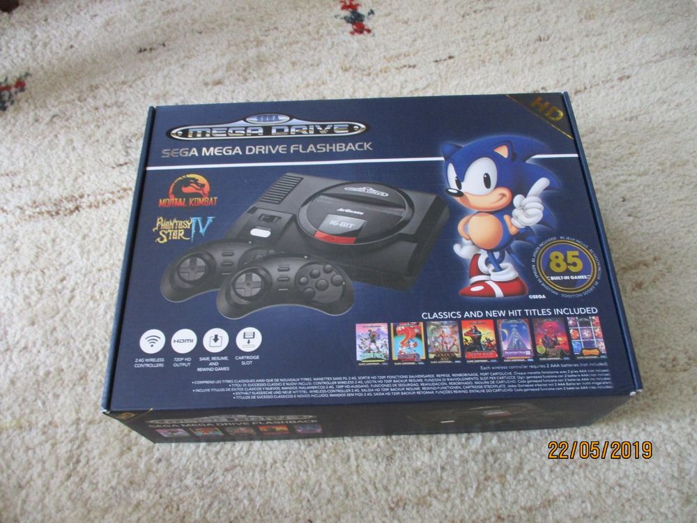 SEGA Mega Drive Flashback mit 85 Spielen (Neu (gemäss Beschreibung)) in ...