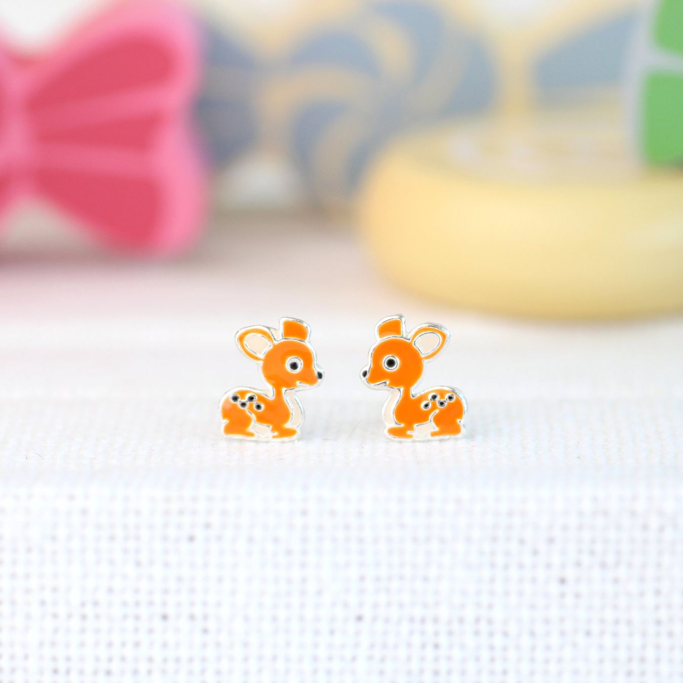 Orecchini pendenti & Orecchini a lobo: Kinder Ohrringe BAMBI 925 Silber – Nuovo e nell'imballaggio originale da Stallikon venduto da Bergli18 5