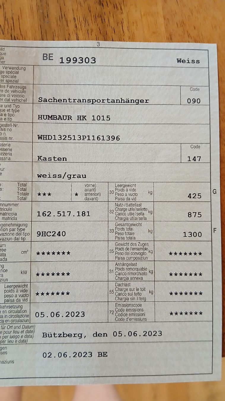 Humbaur Remorques: Kofferanhänger / Miniwohnwagen – D'occasion à Zwieselberg par bisuzwaerg 1