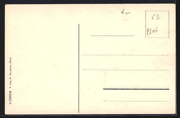 Cartoline postali: Chur, Anstalt Waldhaus und Spuntisköpfe – Usato da Berlin venduto da bartko-reher 1